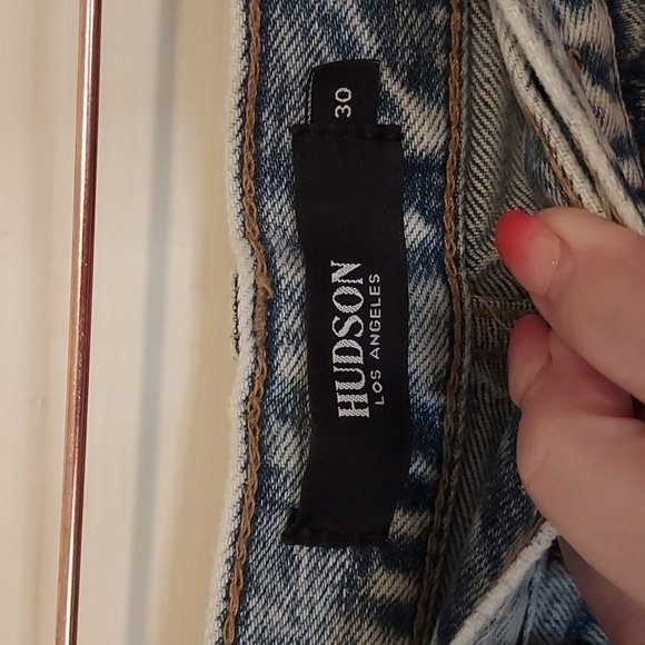 Hudson Jeans Jade High Rise Straight Loose Fit Jeans - Picture 11 of 12